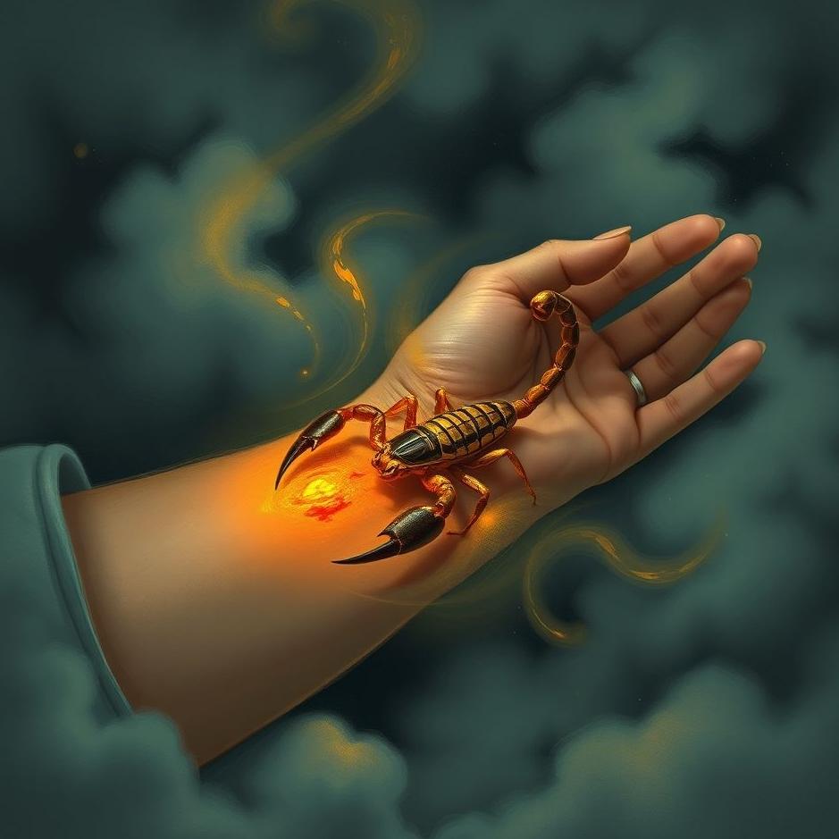 Dream : Scorpion sting in the arm in a dream