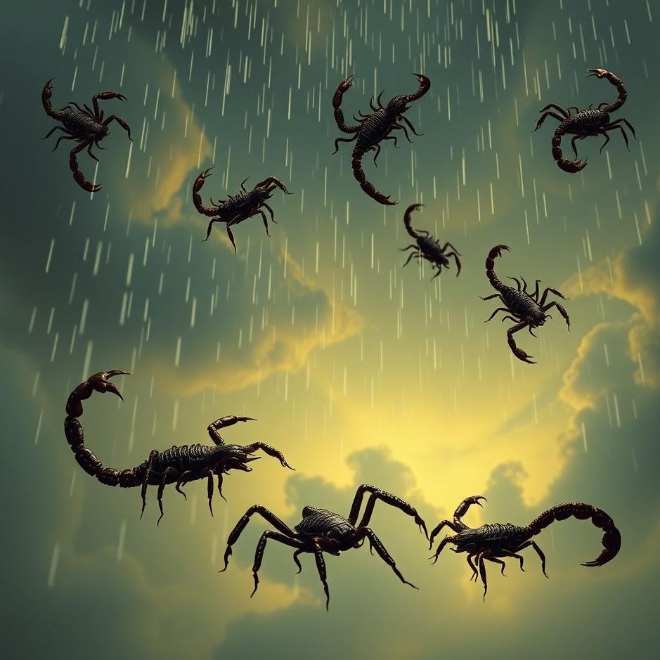 Dream : Scorpions raining from the sky in a dream