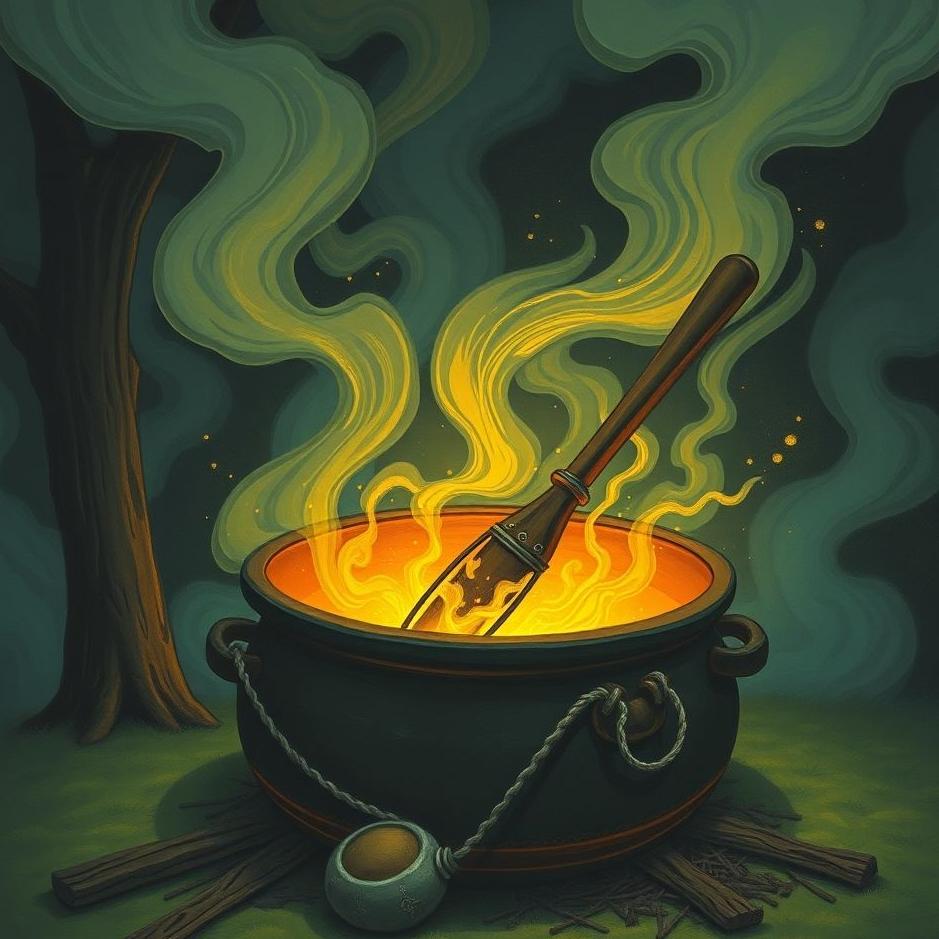 Dream : Scraping the bottom of a cauldron in a dream
