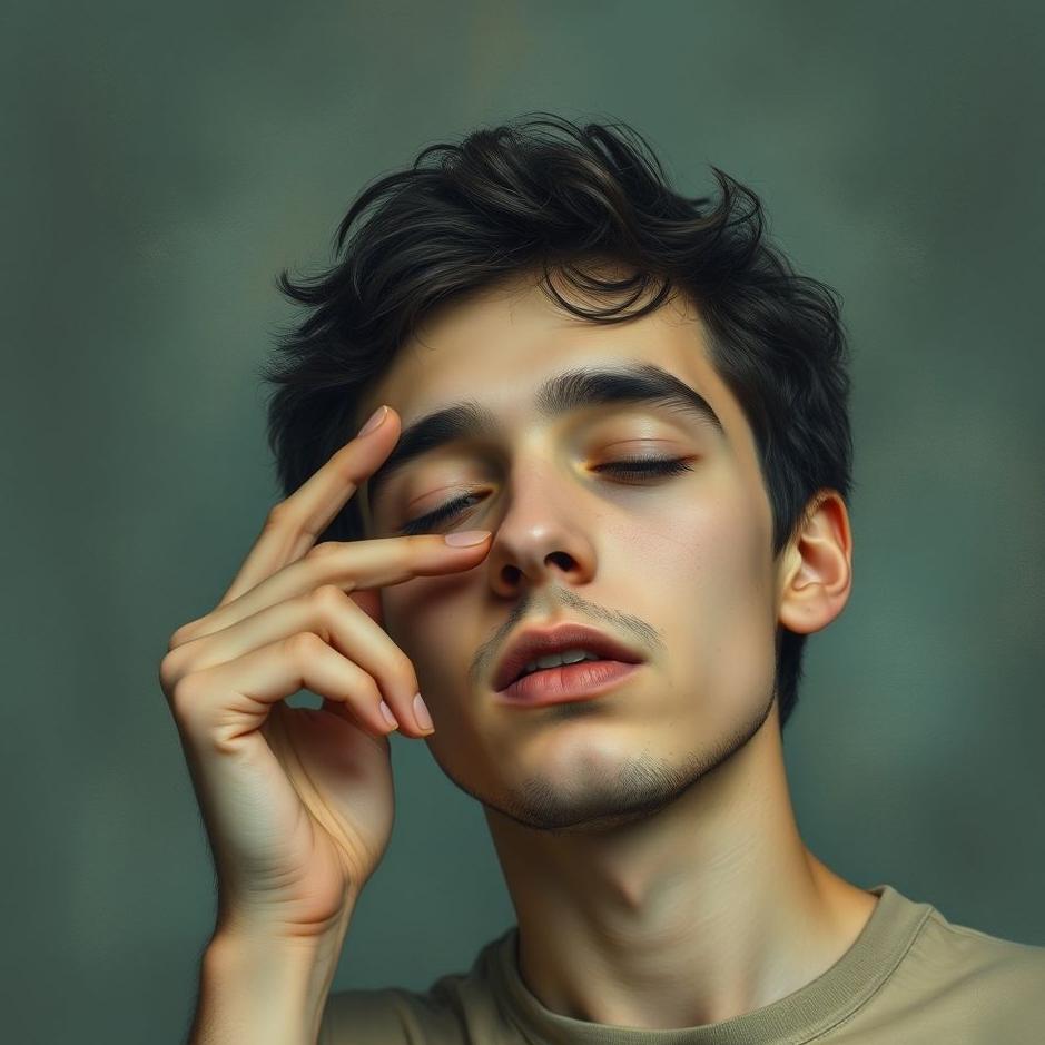 Dream : Scratching your own face in a dream