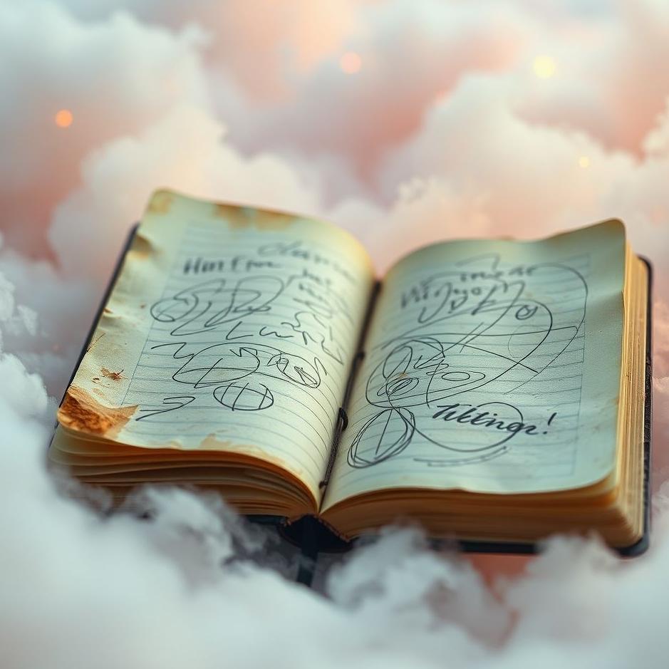 Dream : Scribbled notebook in a dream