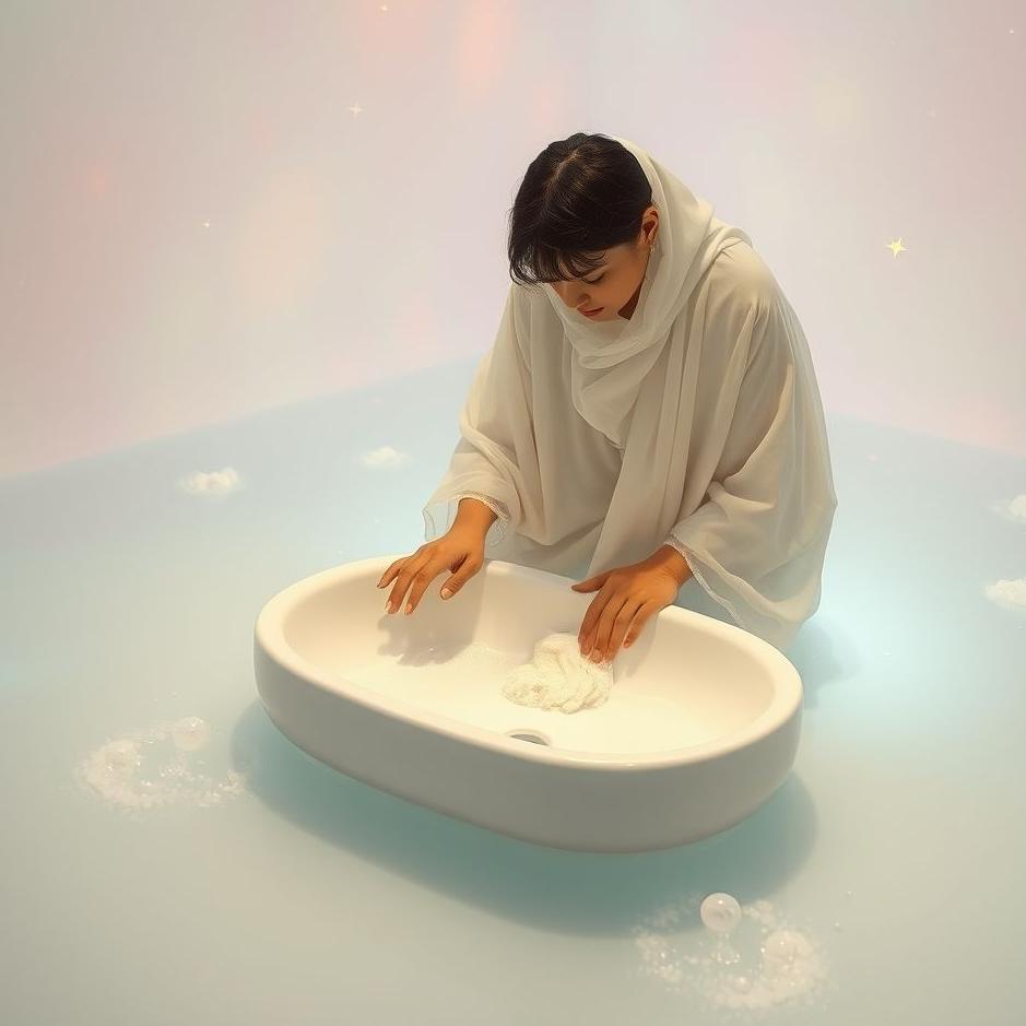 Dream : Scrubbing a sink in a dream