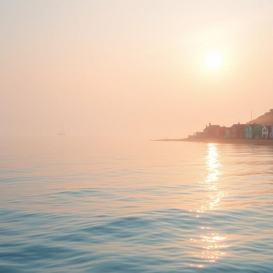 Dream : Sea in the color of a village in a dream