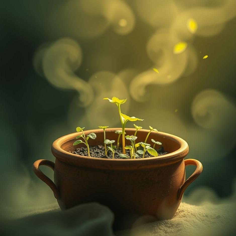 Dream : Seeds in a pot in a dream