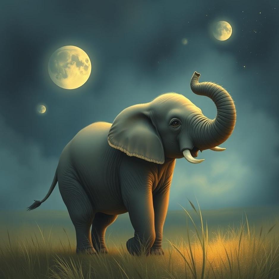 Dream : Seeing a baby elephant afraid in a dream