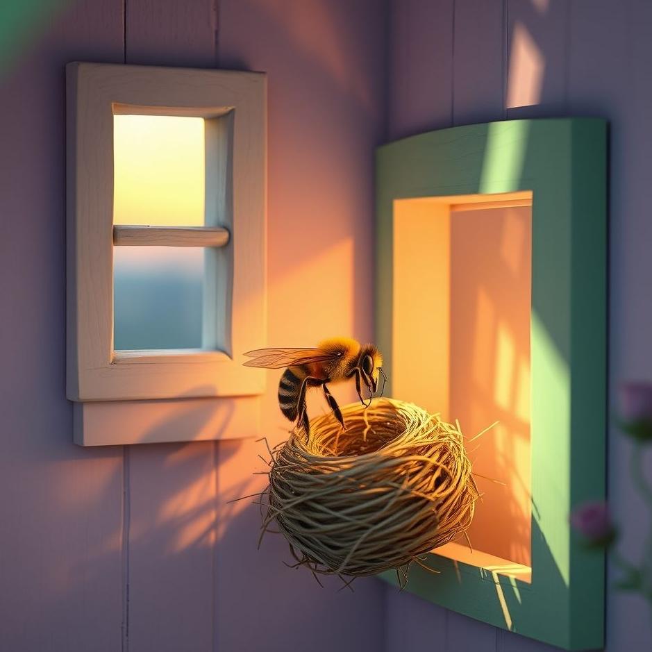 Dream : Seeing a bee making a nest in a house in a dream