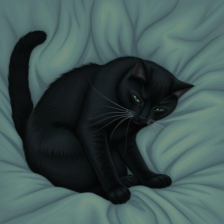 Dream : Seeing a black cat tangling around your feet in a dream