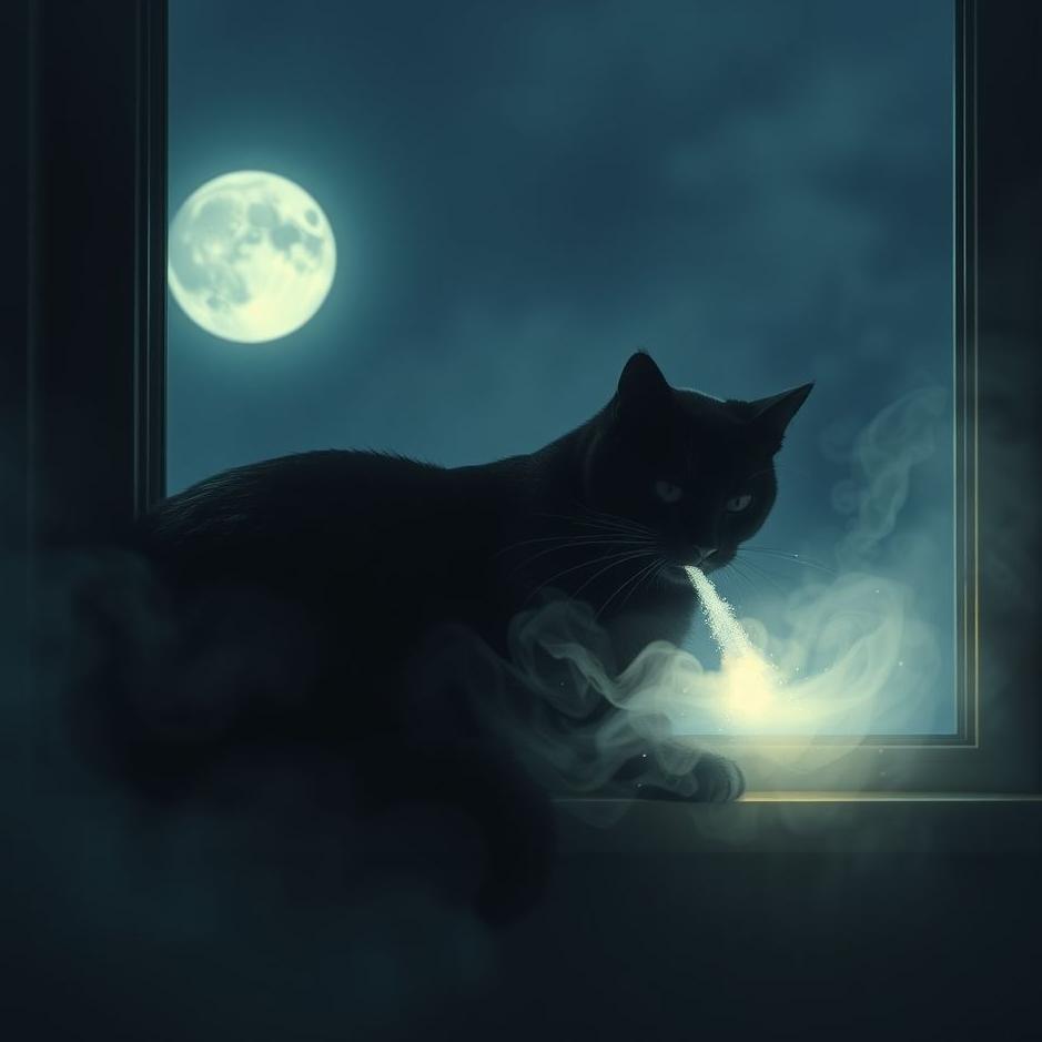 Dream : Seeing a black cat vomiting in a dream