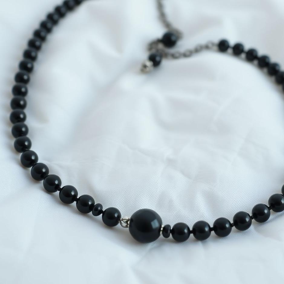 Dream : Seeing a black necklace in a dream