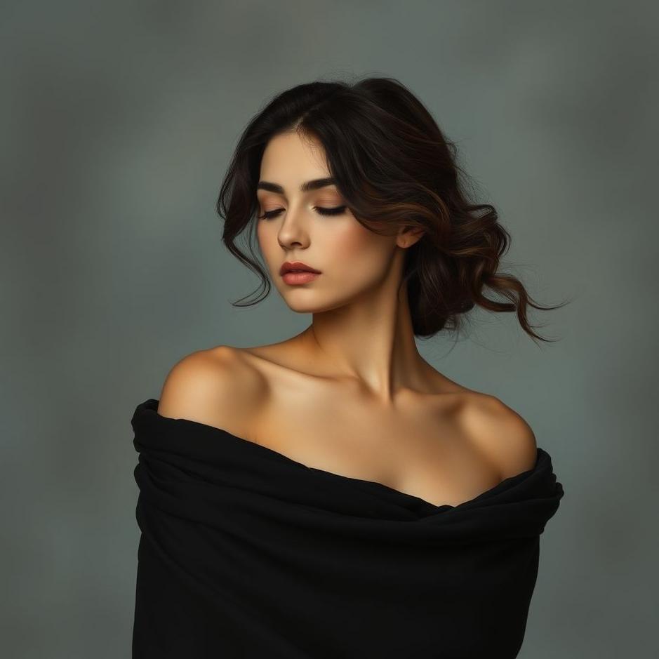 Dream : Seeing a black shawl on your shoulder in a dream