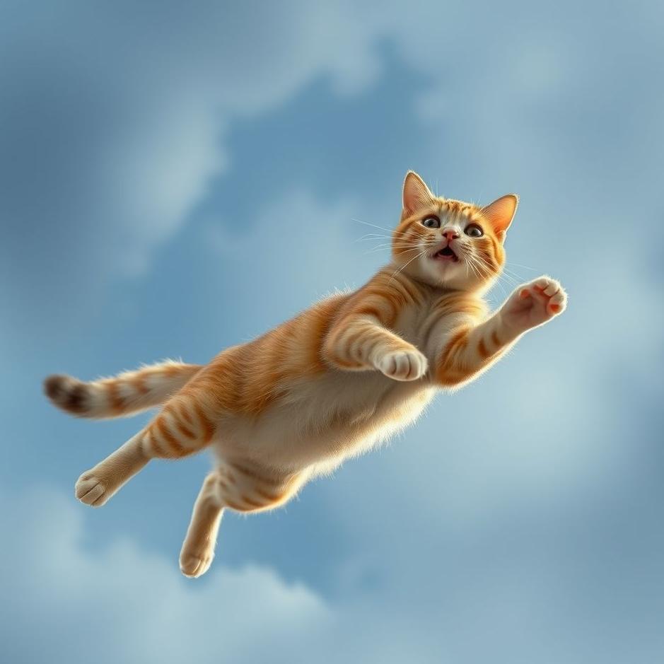 Dream : Seeing a cat jumping from a height in a dream