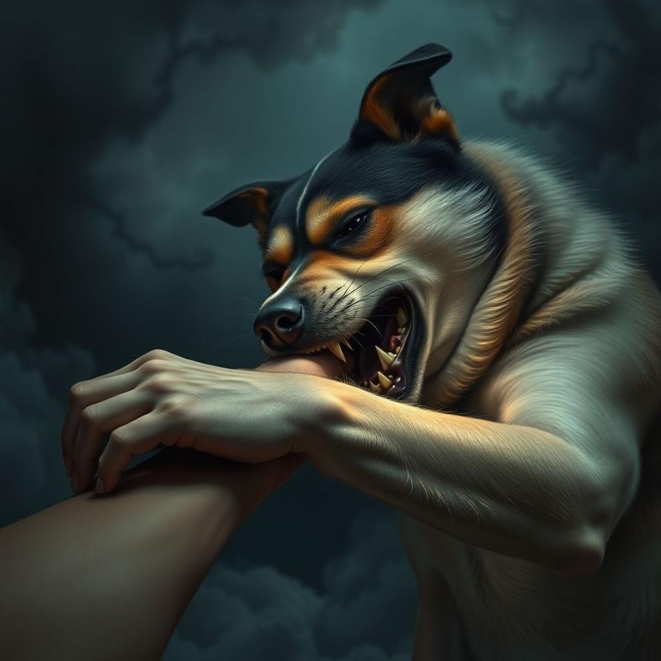 Dream : Seeing a dog bite you on the wrist in a dream