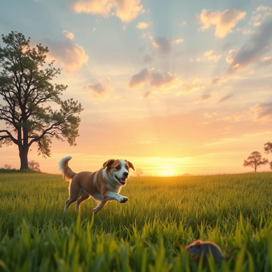 Dream : Seeing a dog chasing a mouse in a dream