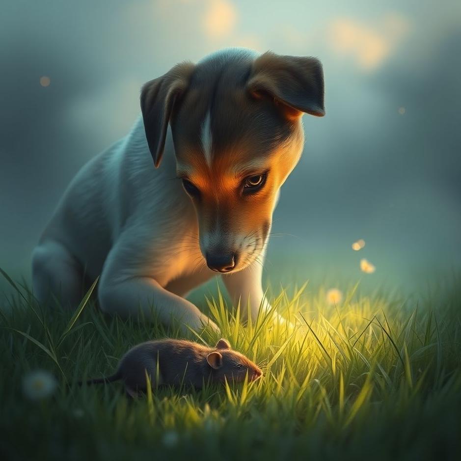 Dream : Seeing a dog eating a mouse in a dream