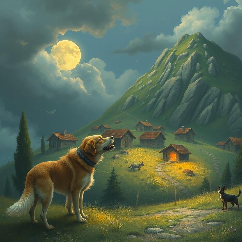 Dream : Seeing a dog eating its village in a dream