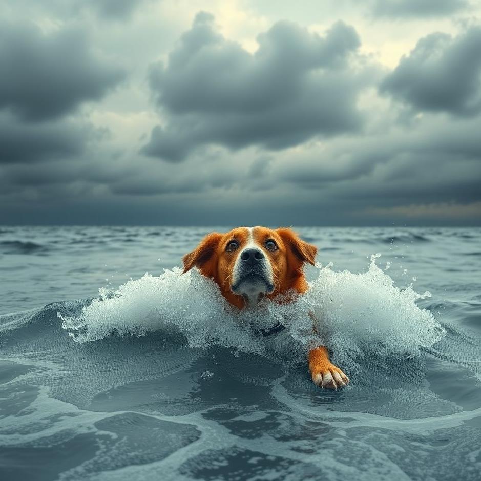 Dream : Seeing a dog thrown into the sea in a dream