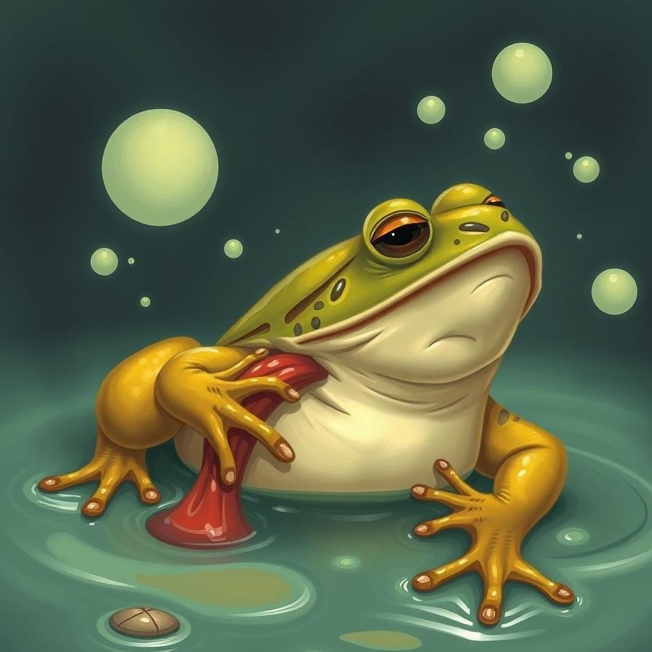 Dream : Seeing a frog vomiting in a dream