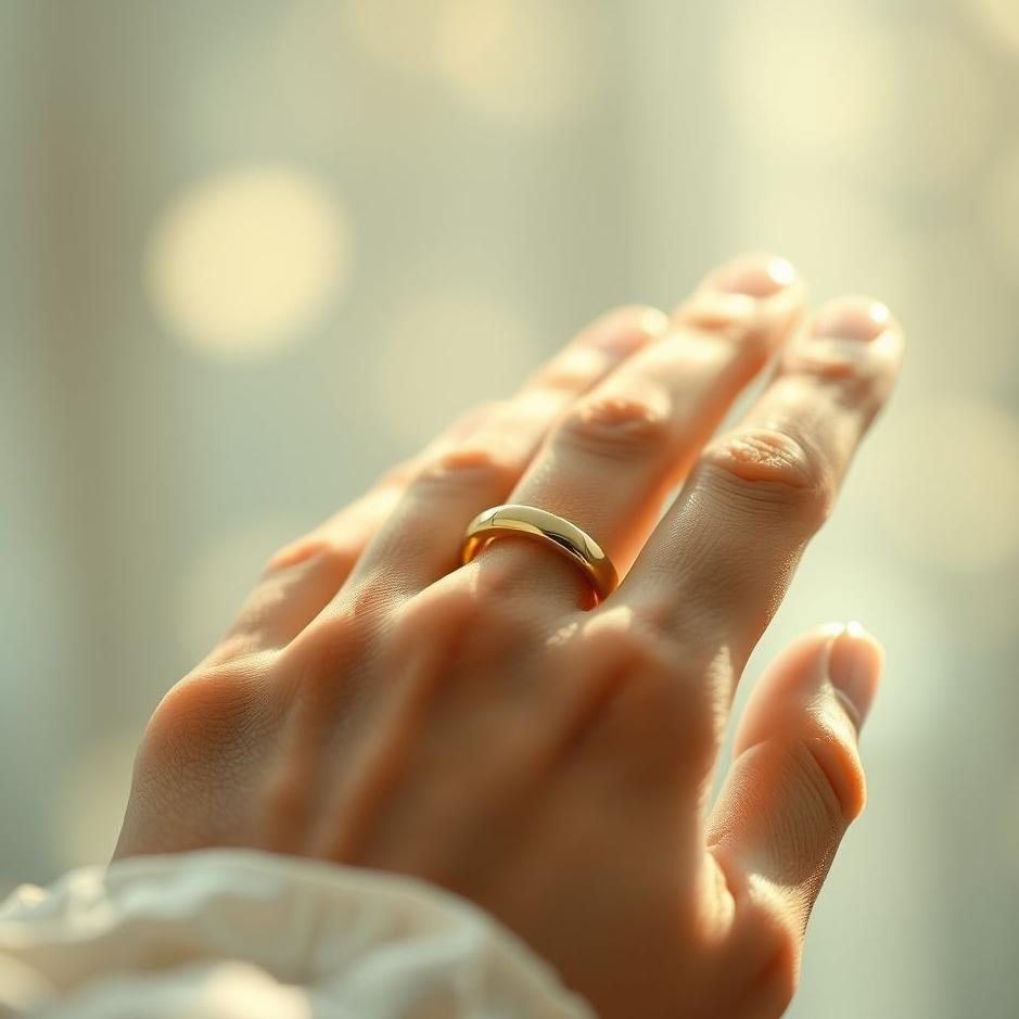 Dream : Seeing a gold ring on your right hand in a dream