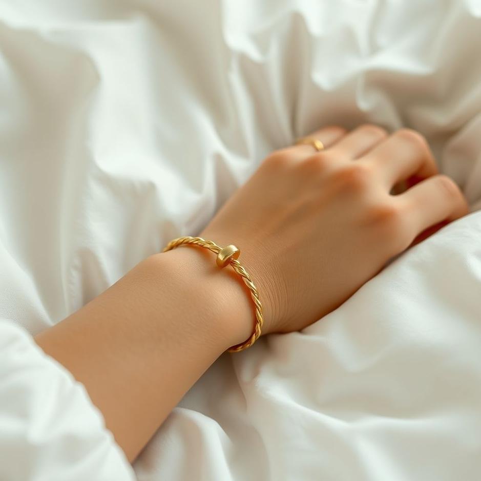 Dream : Seeing a gold twist bracelet on your arm in a dream