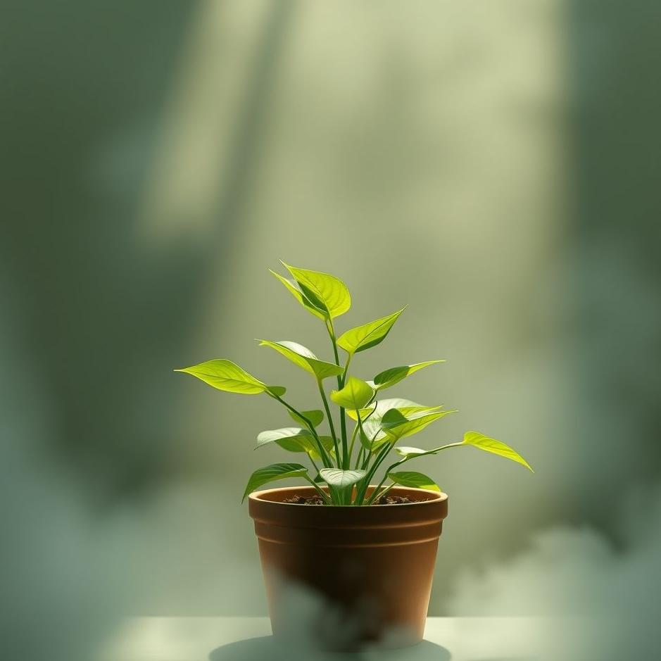 Dream : Seeing a green plant in a pot in a dream
