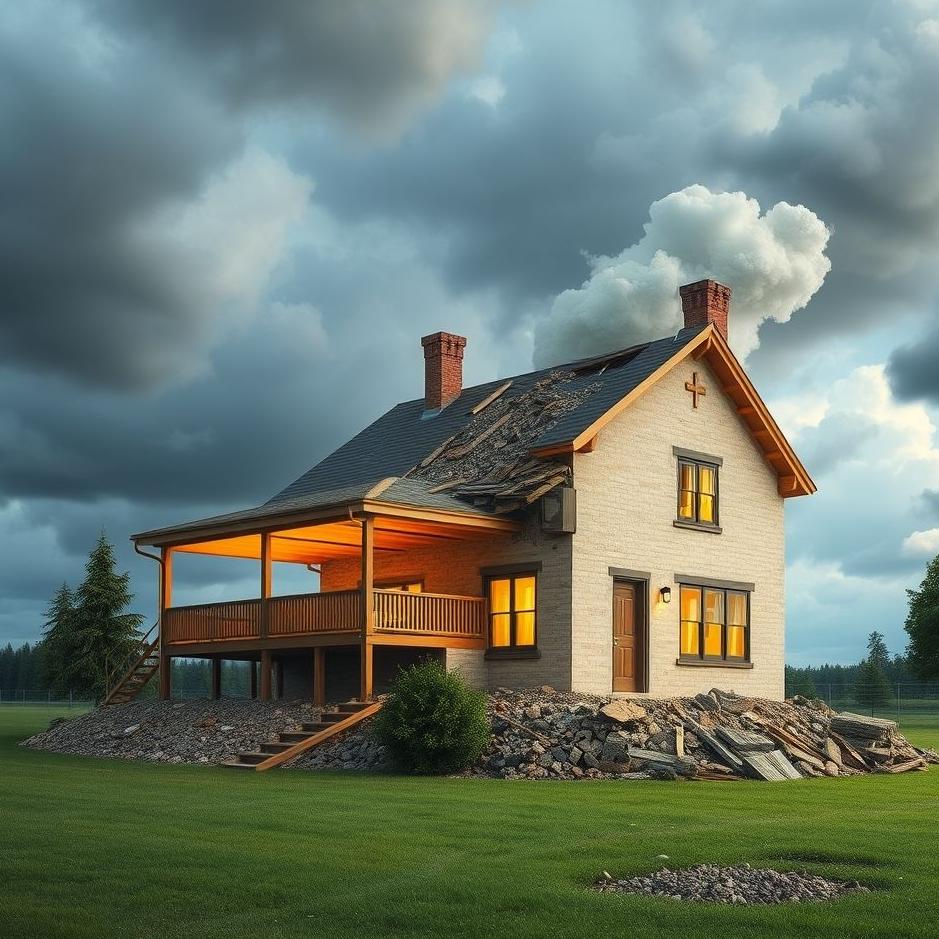 Dream : Seeing a house being built and demolished in a dream