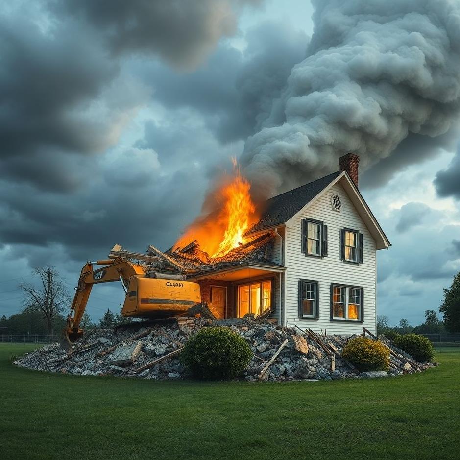 Dream : Seeing a house being demolished in a dream