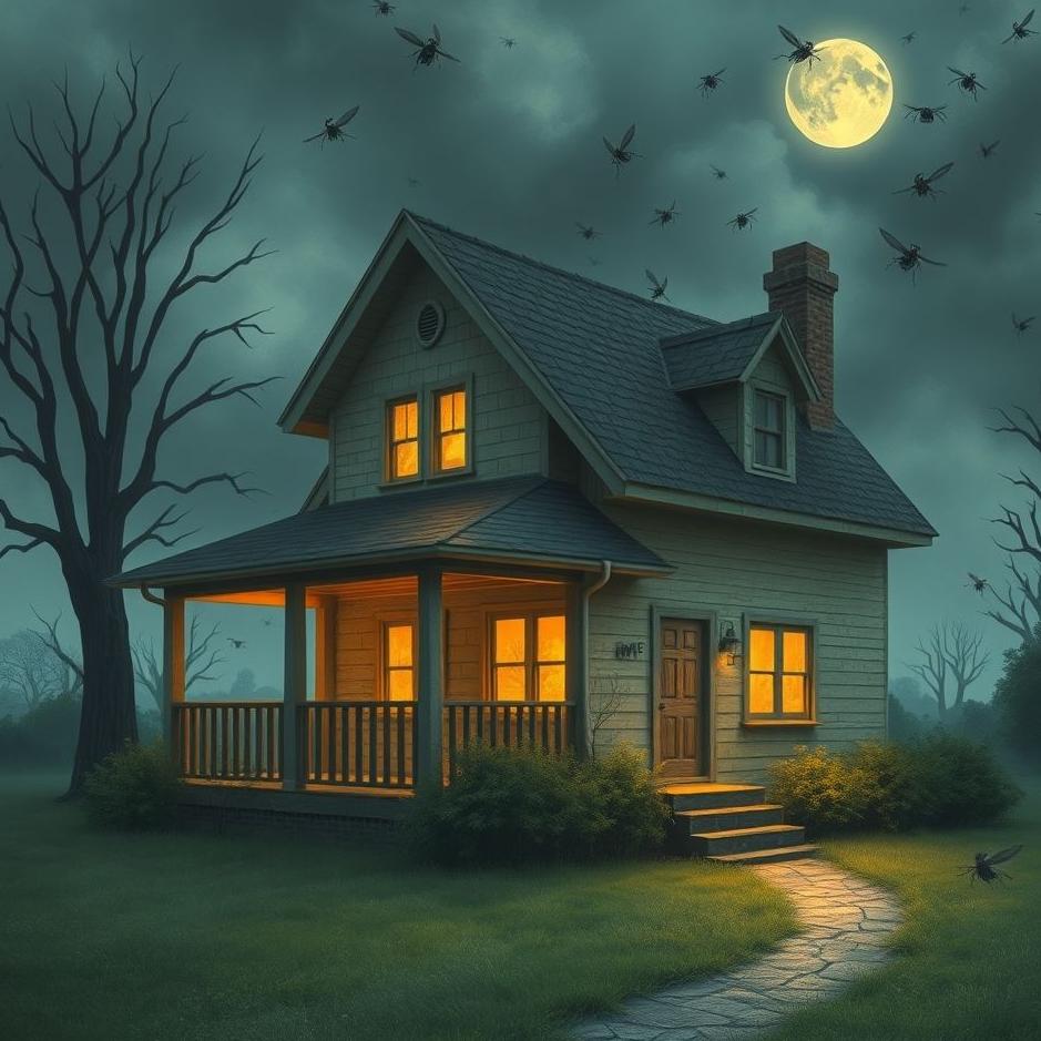 Dream : Seeing a house infested by black insects in a dream