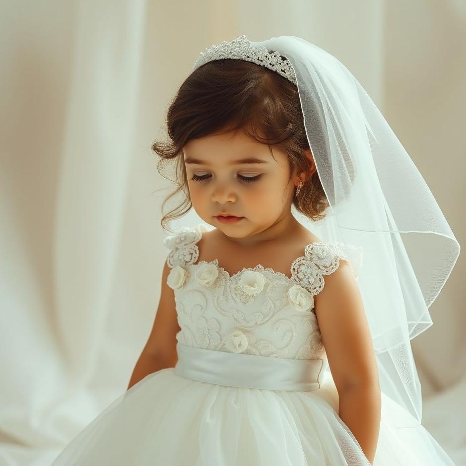 Dream : Seeing a little child wearing a wedding dress in a dream
