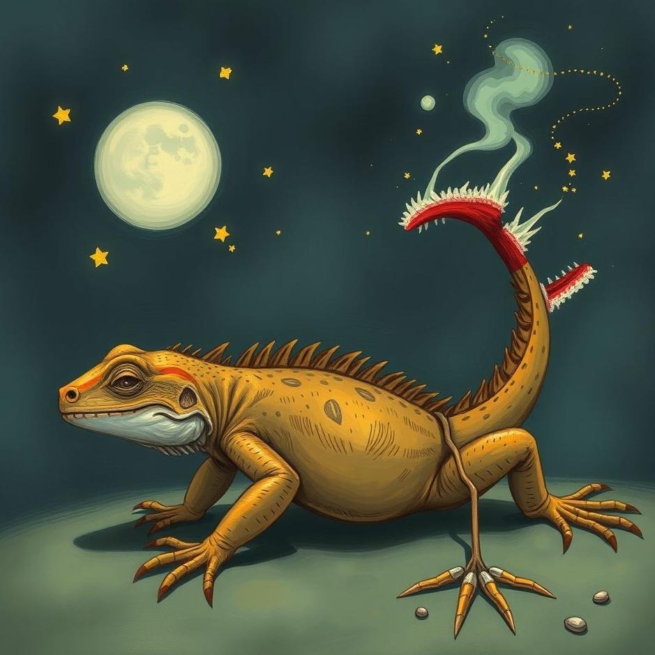 Dream : Seeing a lizard's tail being torn off in a dream