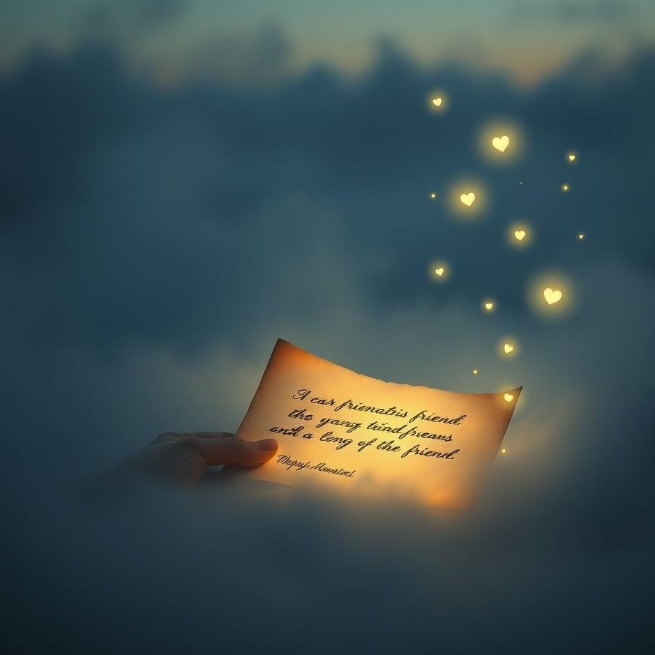 Dream : Seeing a message from an estranged friend in a dream