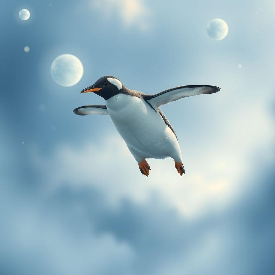 Dream : Seeing a penguin flying in a dream