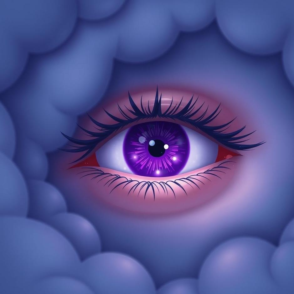 Dream : Seeing a purple eye in a dream