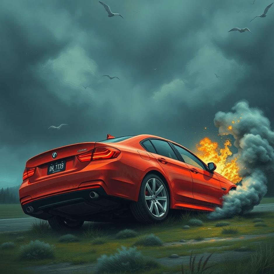 Dream : Seeing a red car crash in a dream