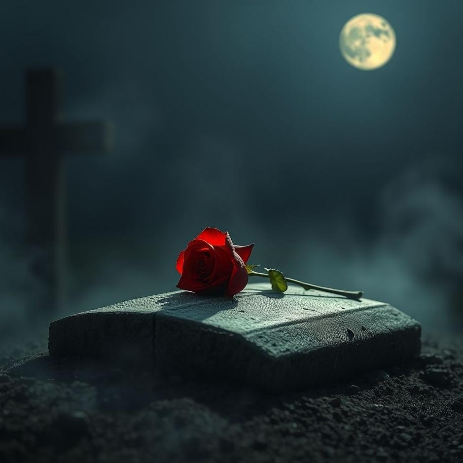 Dream : Seeing a red rose on a grave in a dream
