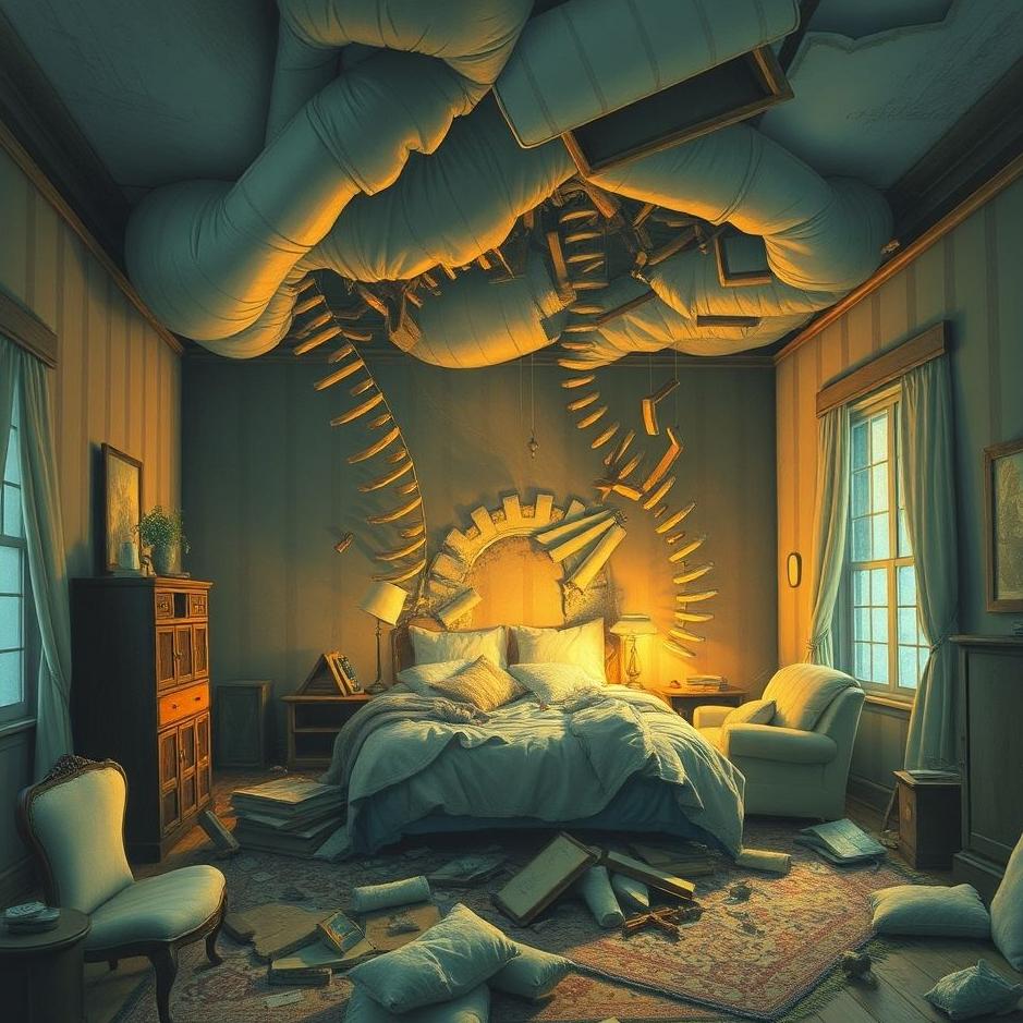 Dream : Seeing a room in your house being destroyed in a dream