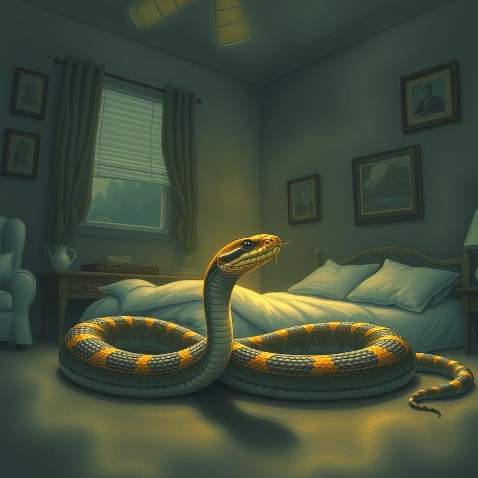 Dream : Seeing a snake in the house in a dream