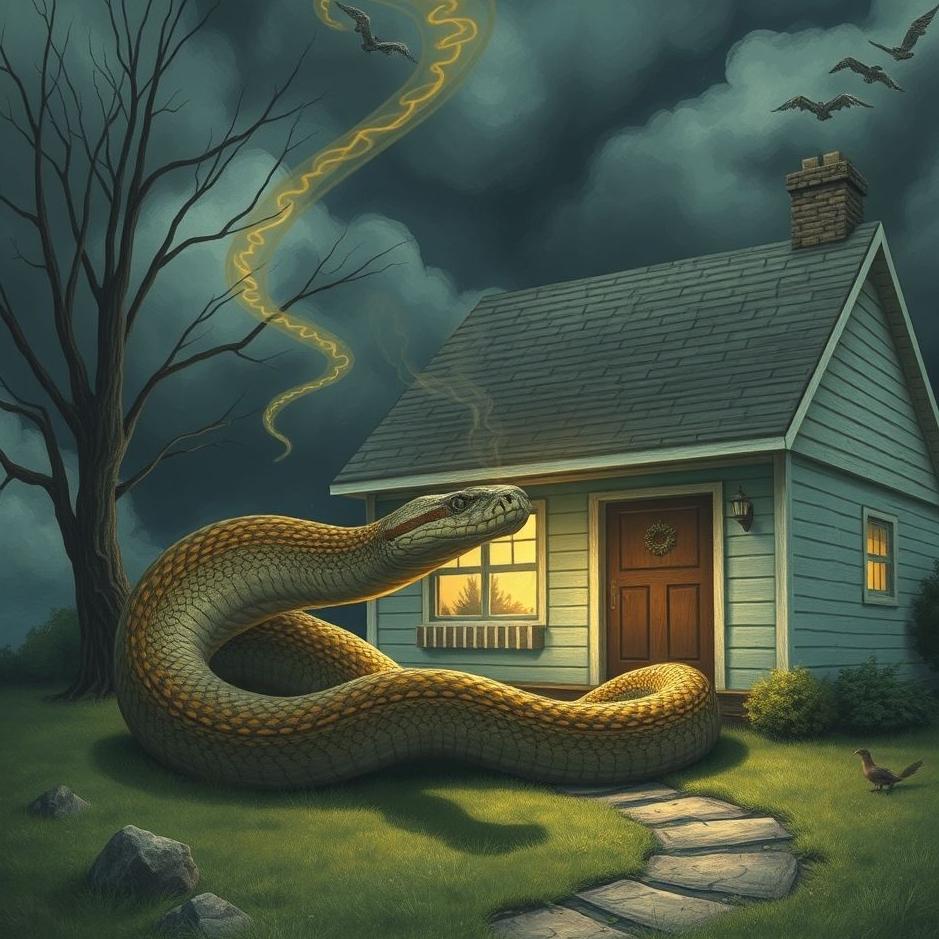 Dream : Seeing a snake invade a house in a dream