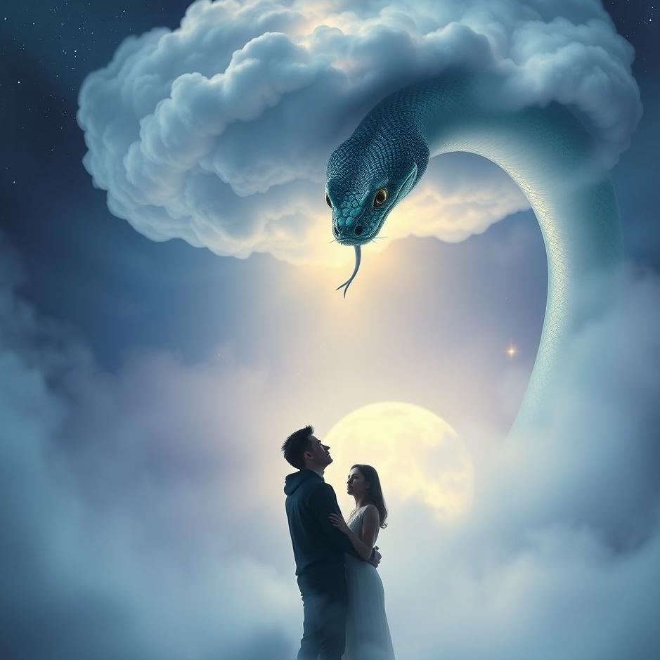 Dream : Seeing a snake throwing on your spouse in a dream
