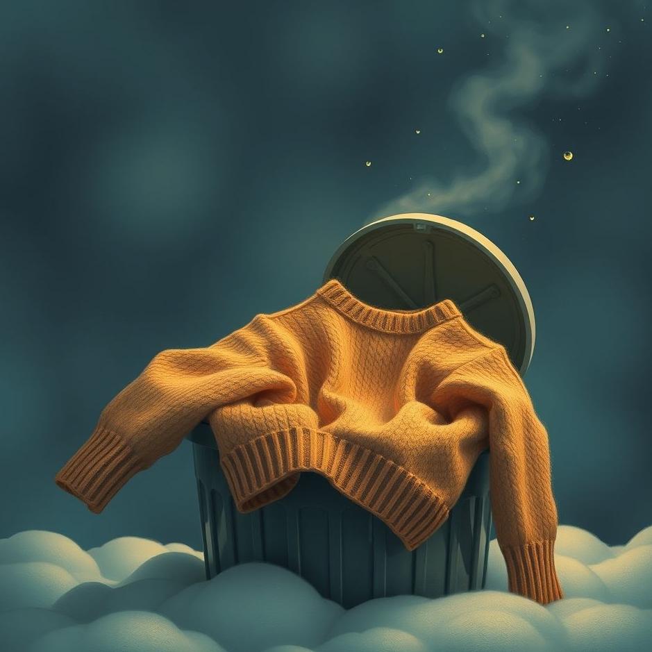 Dream : Seeing a sweater thrown in the trash in a dream