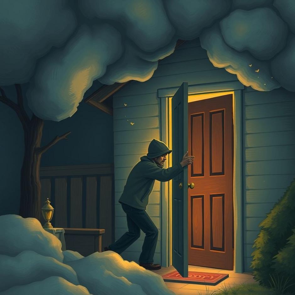 Dream : Seeing a thief breaking the door of your house in a dream