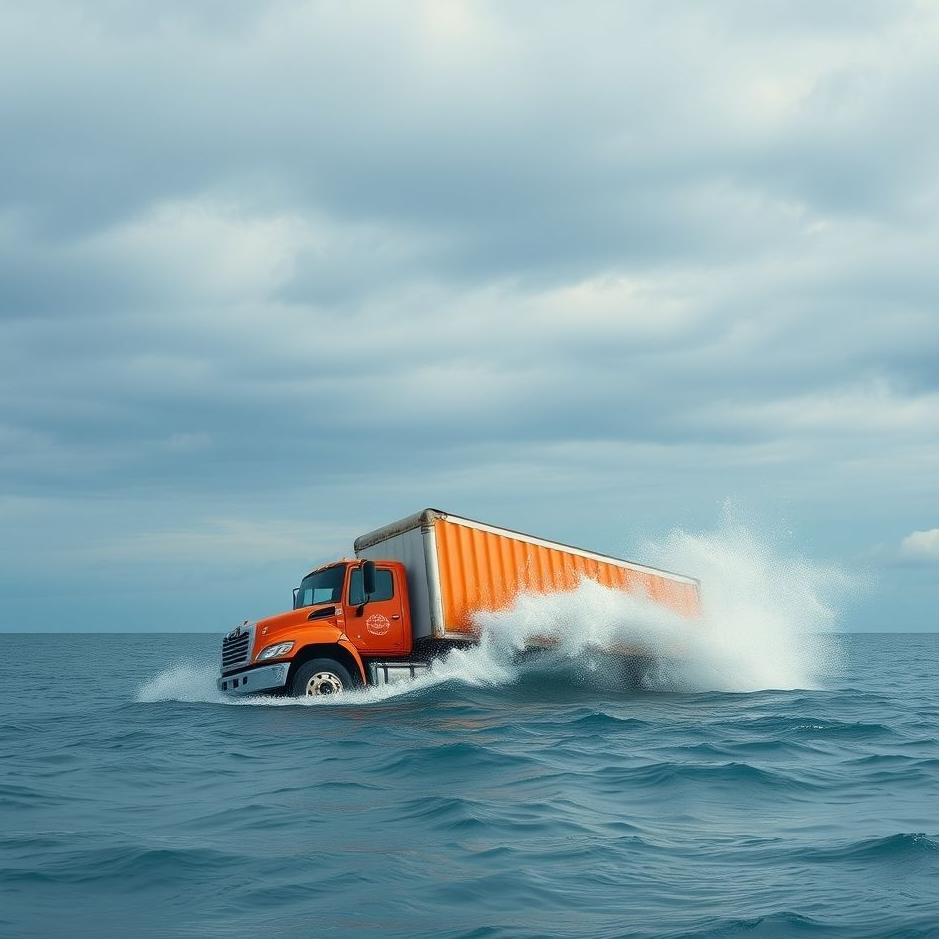 Dream : Seeing a truck flying into the sea in a dream