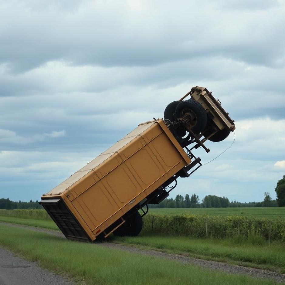Dream : Seeing a truck overturn in a dream