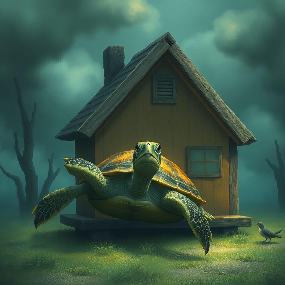 Dream : Seeing a turtle in a house in a dream