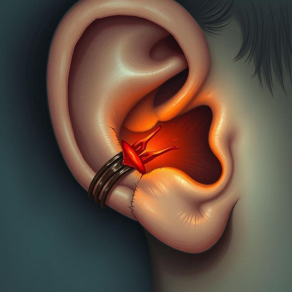 Dream : Seeing a wound being torn from the ear in a dream