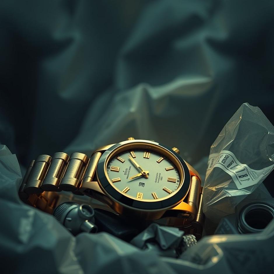 Dream : Seeing a wristwatch thrown in the trash in a dream