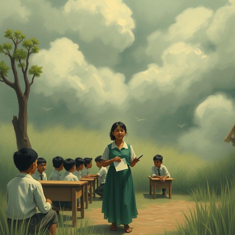 Dream : Seeing being a teacher in a village school in a dream