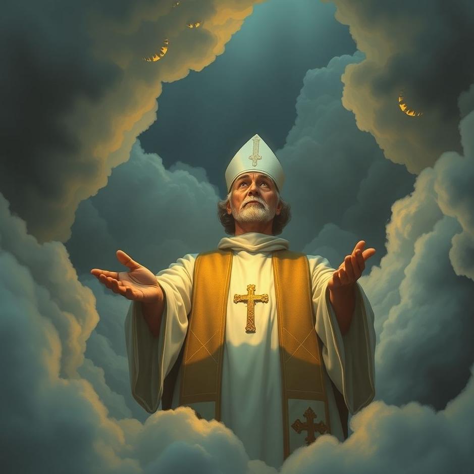 Dream : Seeing being afraid of a priest in a dream