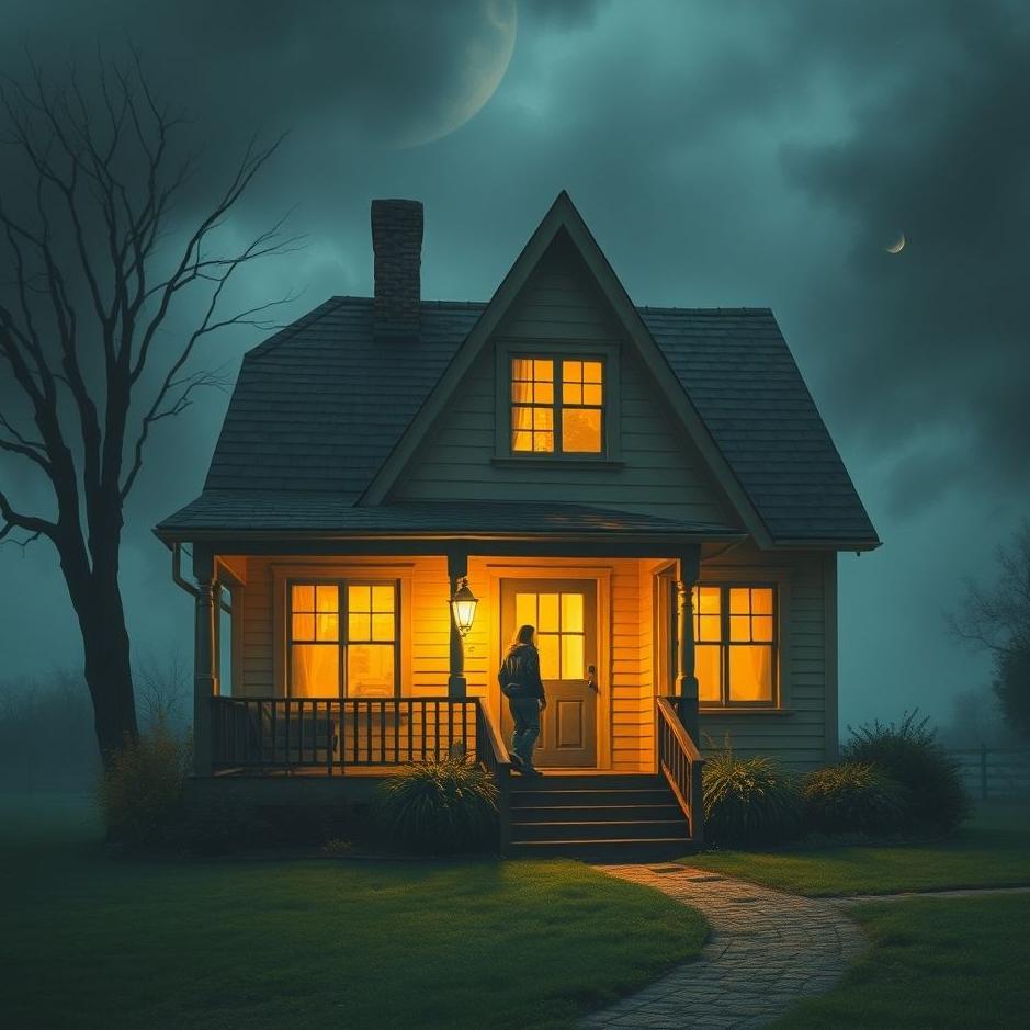Dream : Seeing being afraid of entering a house in a dream