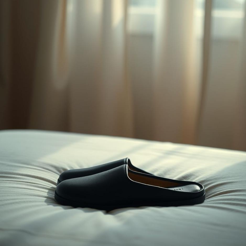 Dream : Seeing black slippers as a gift in a dream