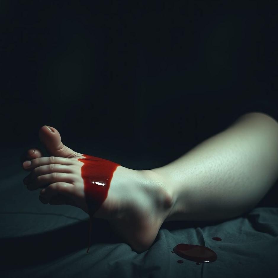 Dream : Seeing blood coming from the left foot in a dream
